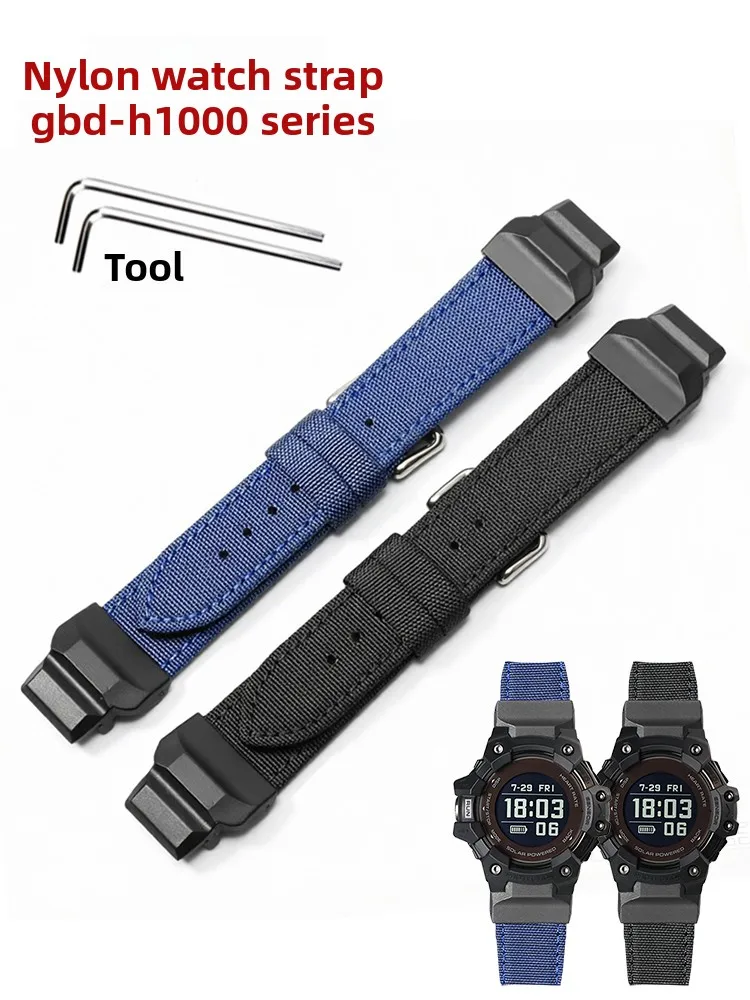Modified Nylon Watch Strap for Casio Catman Smart GBD-H1000-1A4 Darth Vader