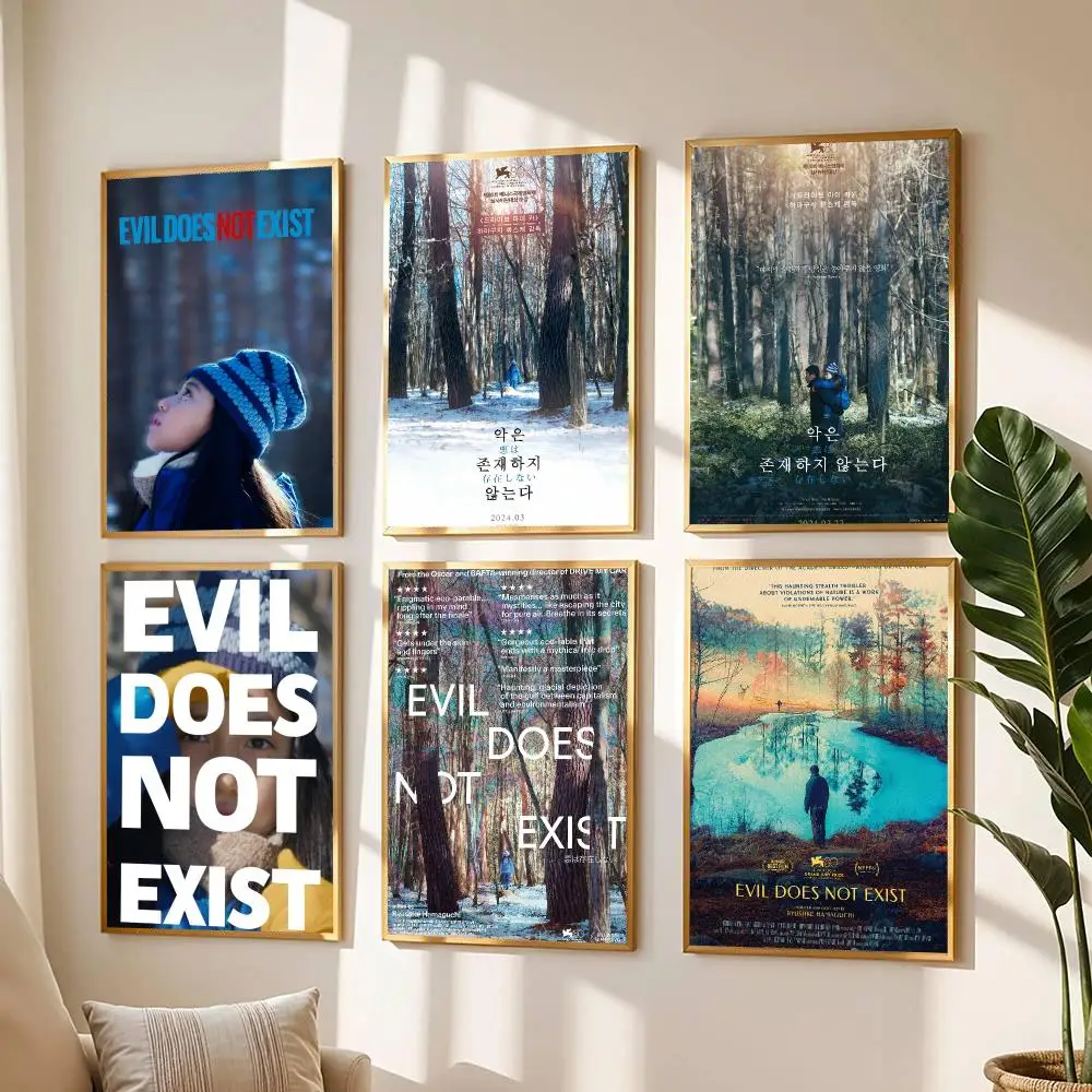 classic movie E-Evil Does Not Exist 2023-T Poster Modern Wall Decal for Living Room Cafe Office Bar and Bedroom