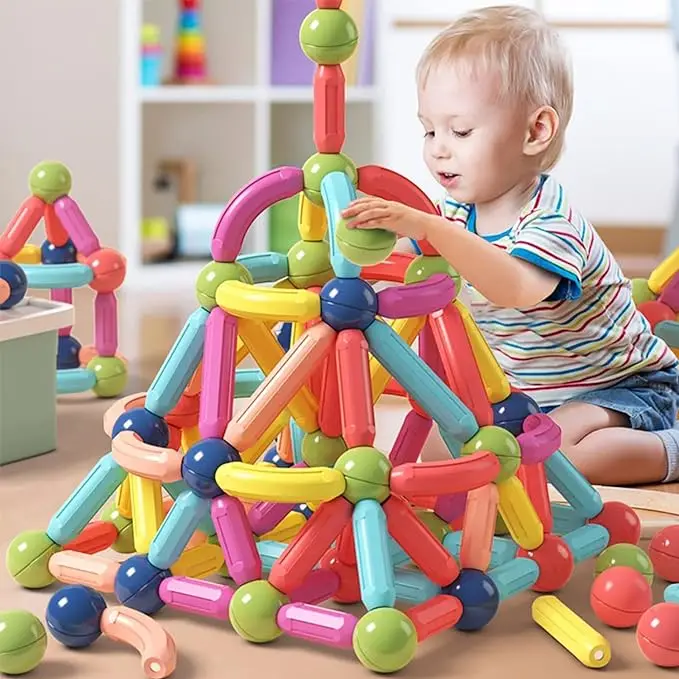 Building Blocks for Kids , STEM Construction Toys for Boys and Girls, Large Size  Balls Game Set