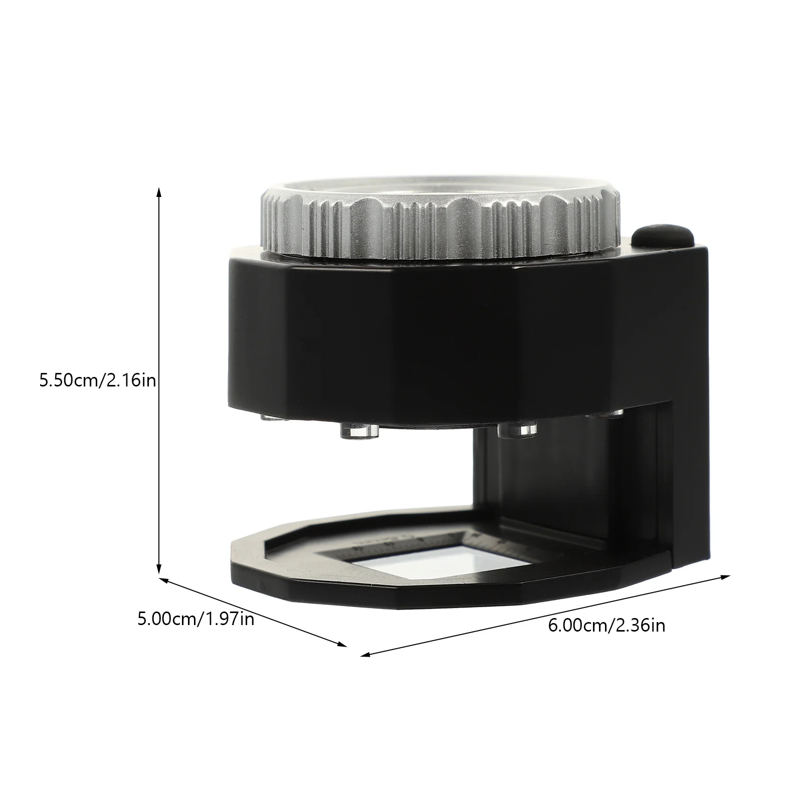 1Set Optical Glass Jewelry Magnifier Portable Handheld Loupe LED Lighted Magnifying Glass for Gems Coins Stamps Watches Hobby