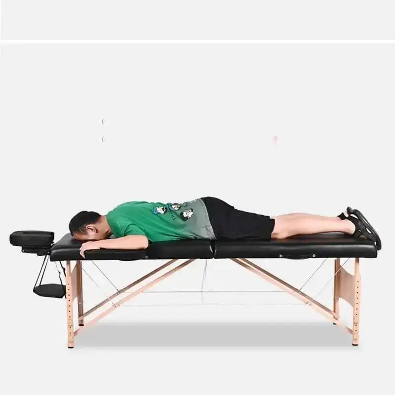 Regolare Tattoo Spa Pedicure in legno Letto pieghevole Poltrone da massaggio portatili per il viso Full Body Cama Dobravel Mobili di bellezza MQ50MB