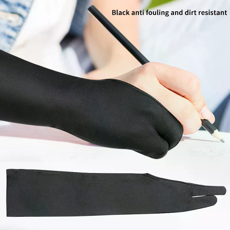 1/2PCS Longer Anti-touch Two-Finger Hand Painting Gloves For Tablet Screen Touch Painting Gloves Art Supplies Drawing Glove