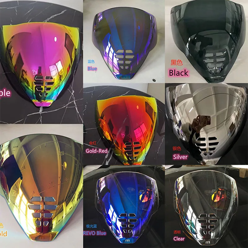 2022 Full Face Lens Windshield Shield Motorcycle Helmets Visor For ICON Airflite Anti-UV Detachable Unisex Helmets Glasses Lens
