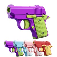 Children’s Day Gift – 2-Pack Toy Fidget Guns, Stress Relief 1911 Slider Pistols for Kids & Adults, Quiet & Realistic