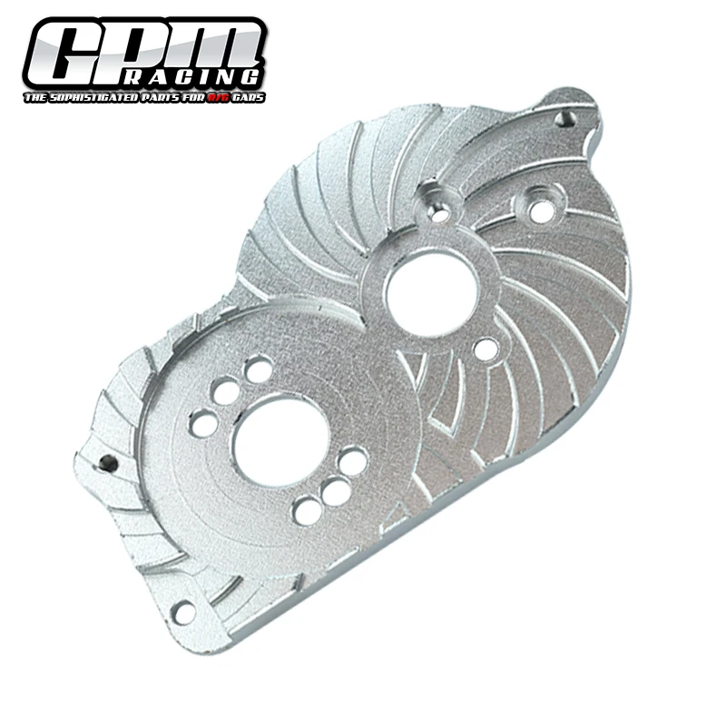 GPM aluminium motormontageplaat met koellichaamvinnen voor LOSI 1/18 Mini-T 2.0
