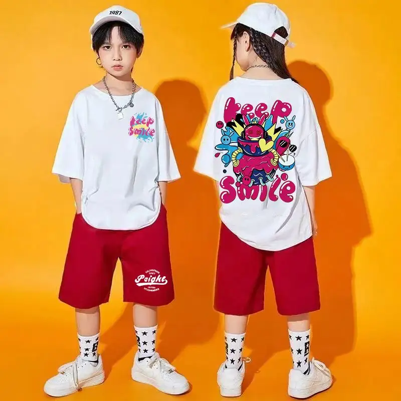 

Summer Graffiti 2025 Boys Clothes Sets 2025 T-Shirt + Loose Pants 2PCS Hip Hop Kids Girls Clothing Children Outfits Teen 3-14 Y