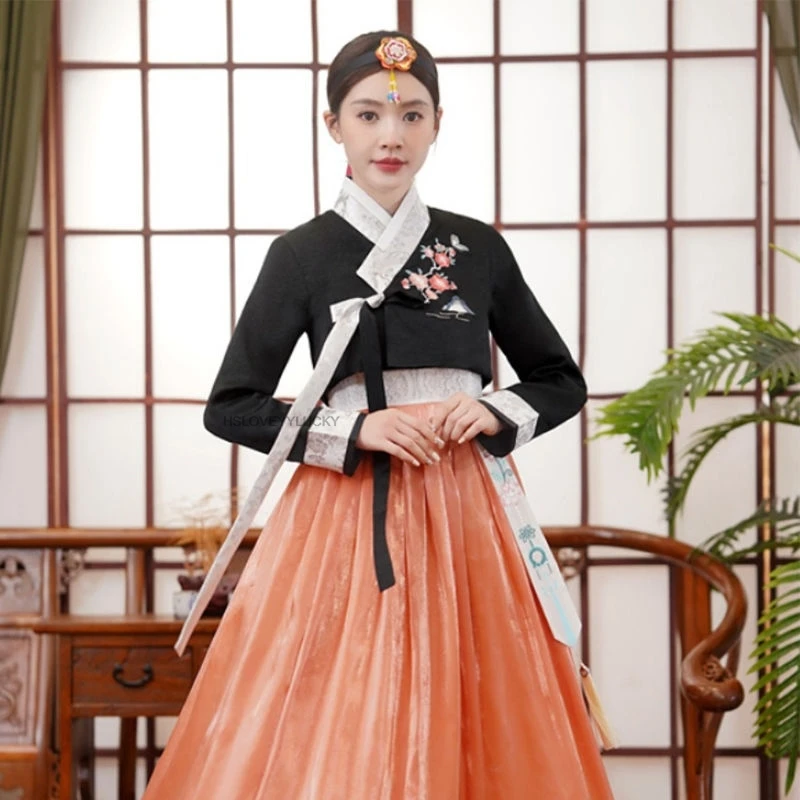 

Traditional Korean Clothing For Women Hanbok Dress Ancient Costume Retro Court Korea Stage Performance Wedding Dance Party Dress