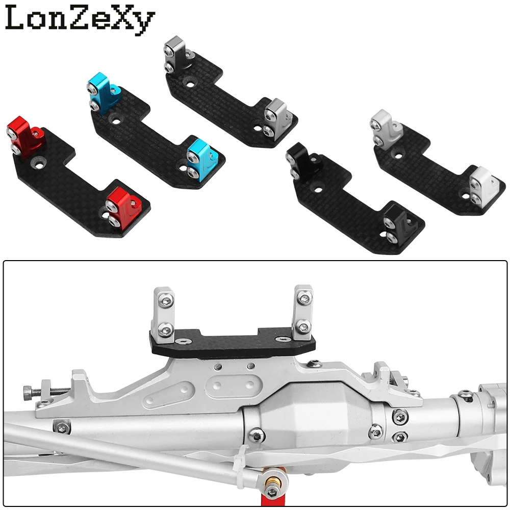 

Металлическая подставка для сервопривода с основанием из углеродного волокна для 1/10 RC гусеничного автомобиля Axial Wraith 90045 90056, детали для обновления прямой или портальной оси