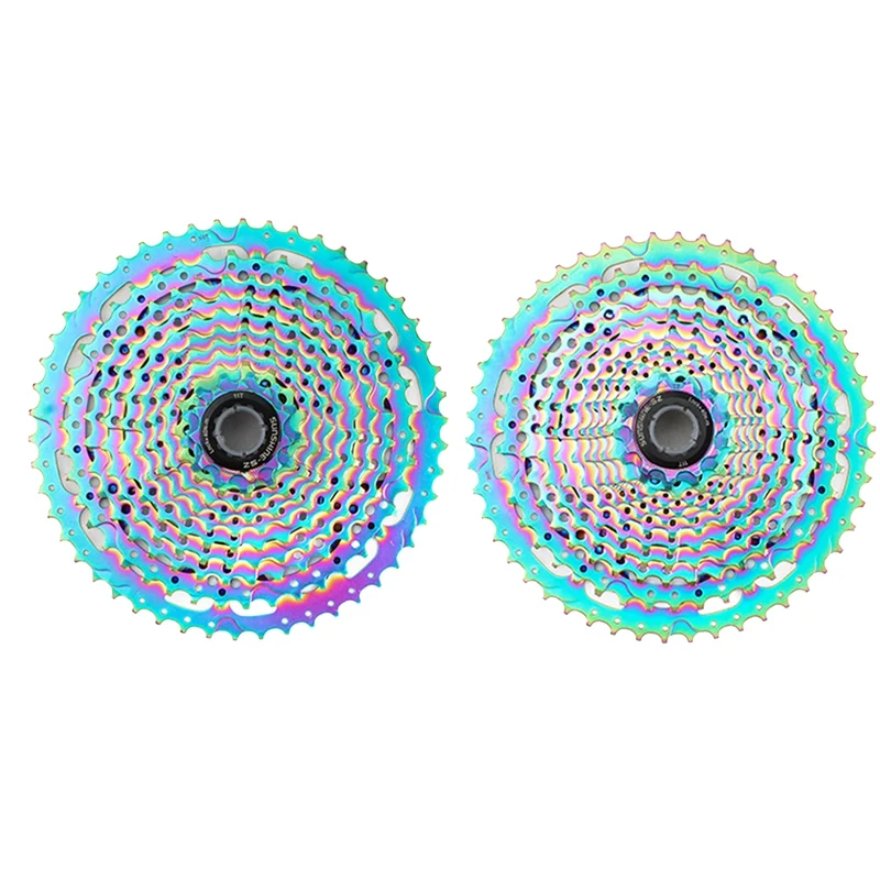 Hot AD-Mountain Bike Cassette Flywheel Colorful Colorful Gear XT Full Color