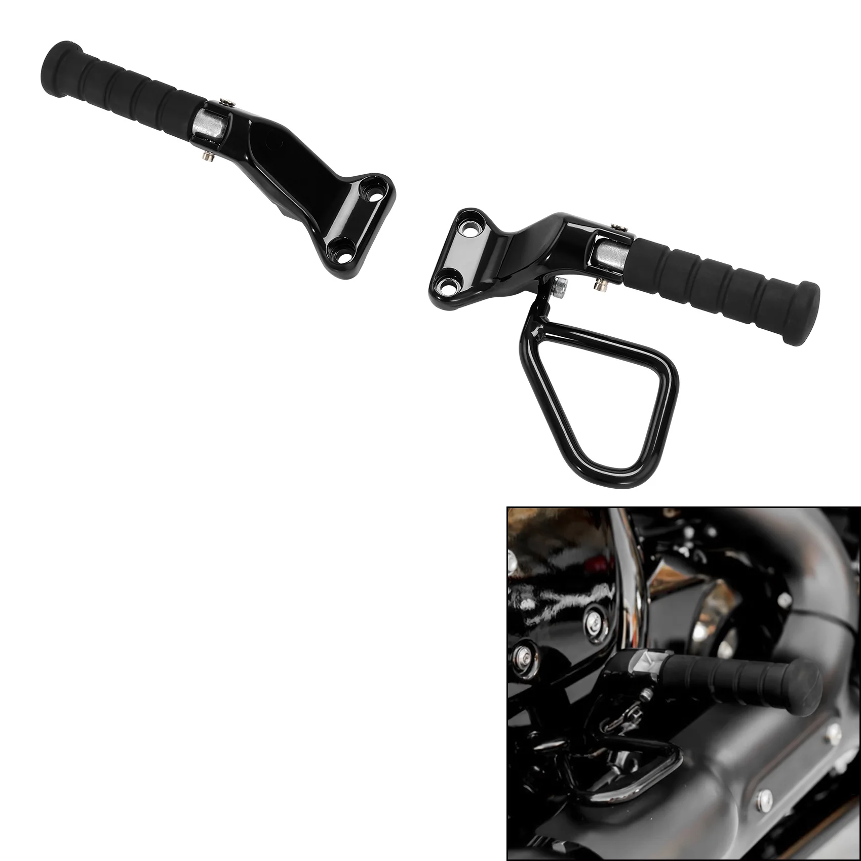 

Rear Passenger Footpegs Pegs Brackets Fit For Indian Chief Bobber Dark Horse 2022-2023