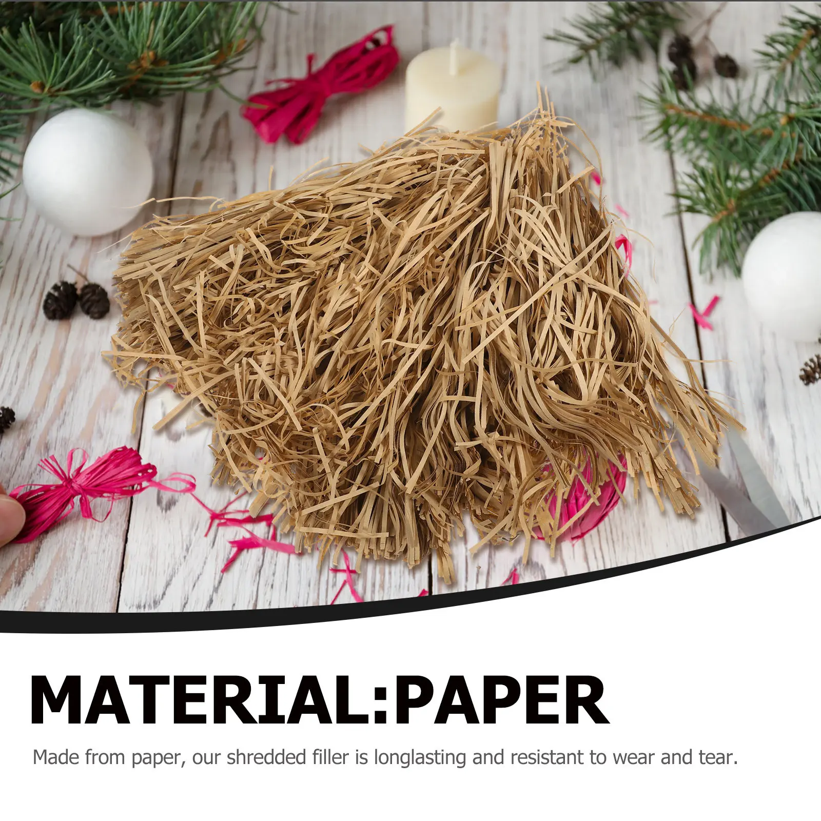 1Bag Packing Paper Shreds Reusable Decorative For Shipping Box Filling Event Planner Safe Elegant Present Basket
