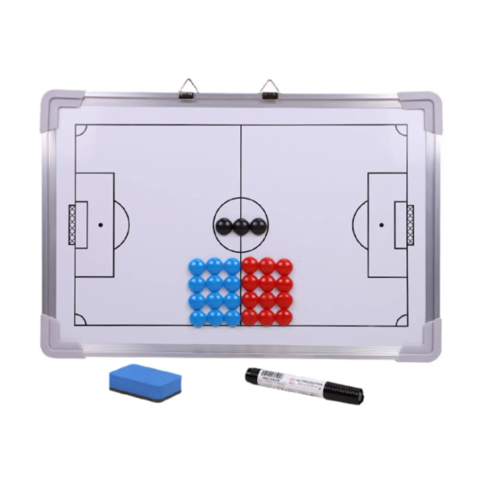 

Football Marker Board Coaching Training Board Lightweight Aluminum Alloy Dry Erases Professional with Marker Pen Whiteboard
