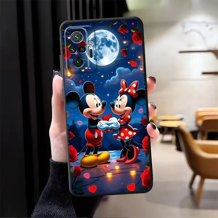 Funda para Xiaomi Redmi Note 10 9 8 Pro 11S 10S 11 13 12 Pro Plus 12S 9s funda trasera suave para teléfono Disney Mickey Minnie