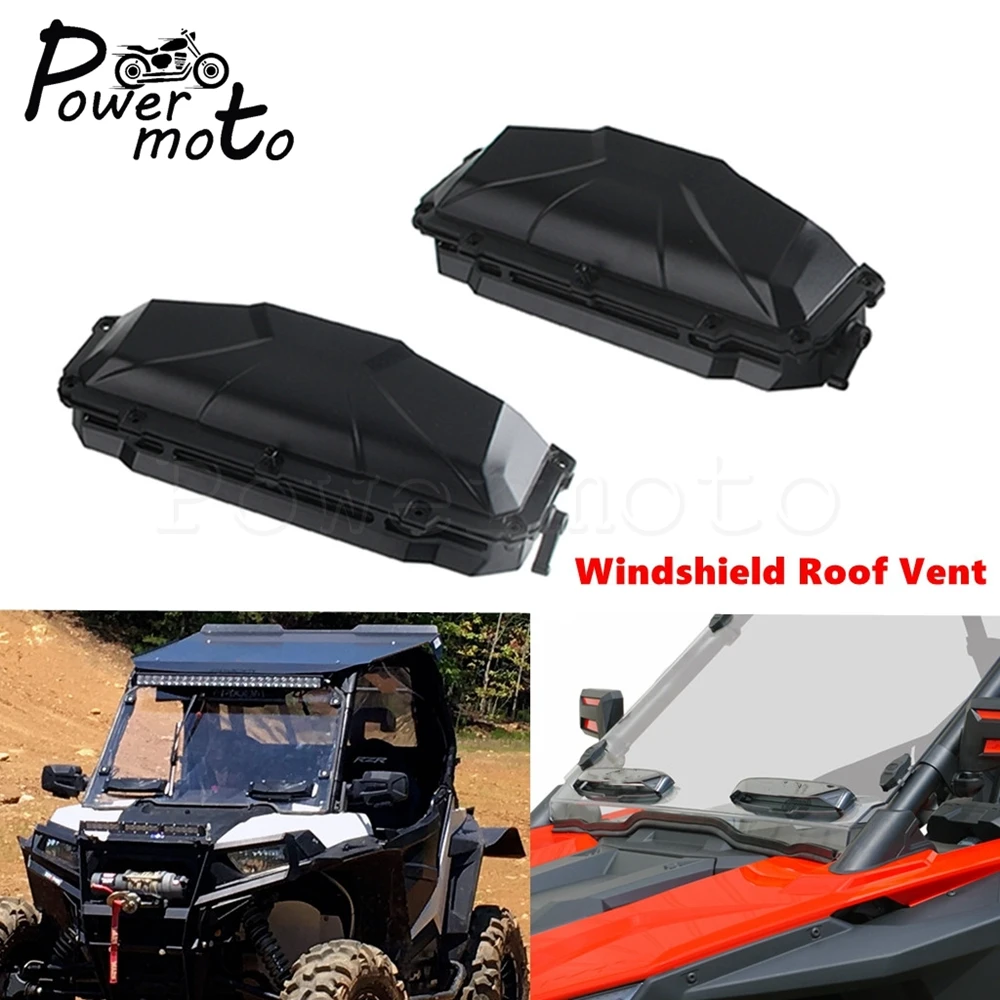 

UTV Windscreen Windshield Roof Air Vent For Can-Am Honda Pioneer Polaris RZR 570 800 900 1000 S XP Turbo Textron Havoc Wildcat