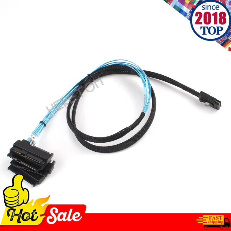 

SAS SFF-8087 To 4 SFF-8482 Internal Mini SAS Cabl SATA Cable 36pin 8087 to 29pin 8482 connector SAS Cable with 15pin Power Port