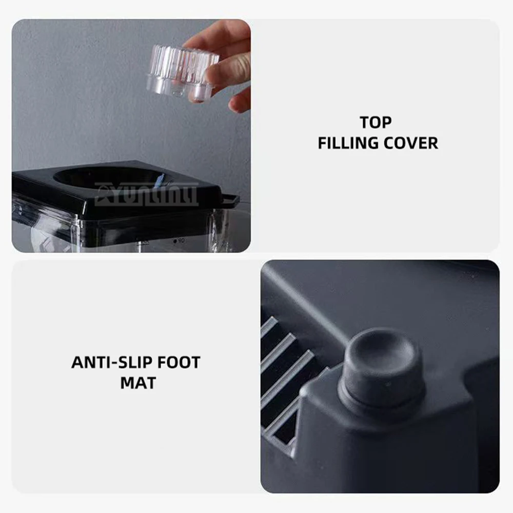 3L Commercial High-Speed Milk Tea Mixer Crusher Multi-Function Juice Soybean Milk Machine 2308A for Business Use