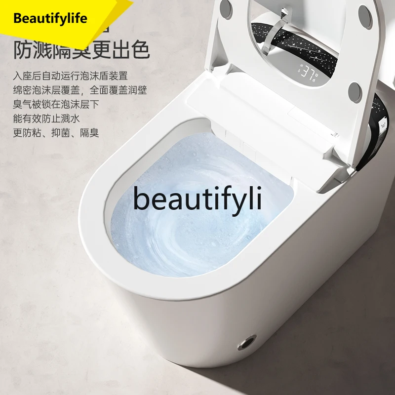 

A61 Home Smart Toilet Fully Automatic Integrated Foot Sensor Flush No Water Pressure Limitation Toilet