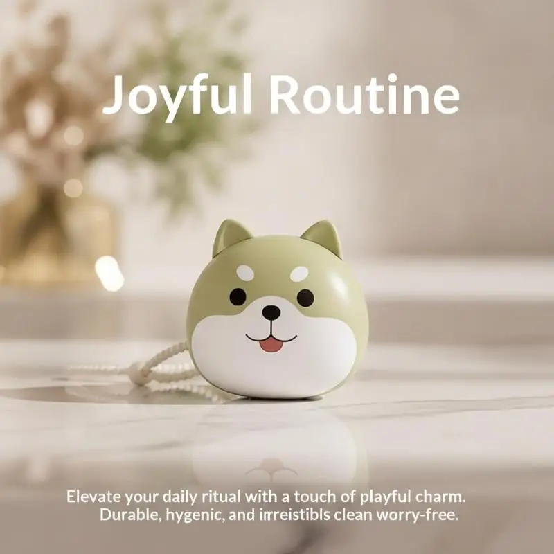 Shiba Style Toothbrush Head Protective Cover Portable Dust‑proof Toothbrush Storage Case For Travel Bathroom Oral Care Supplies