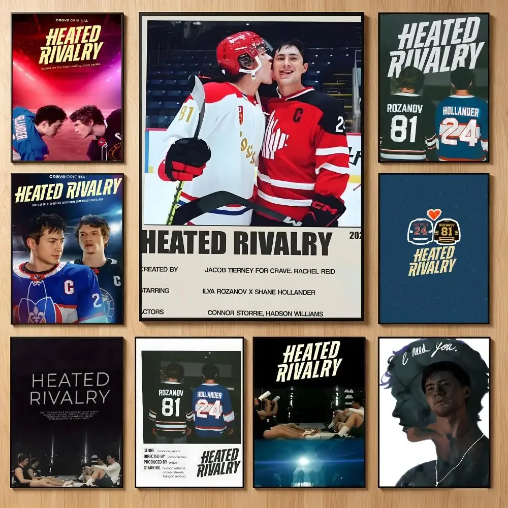Passionate Fiction H-Heated Rivalry Poster Classic Self-Adhesive PP Wall Sticker for Living Room Bar Decor Gift