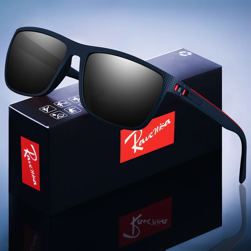 Fashion High Quality Brand New Polarized UV400 Sunglasses Men Women‘s Square Matte Frame Glasses