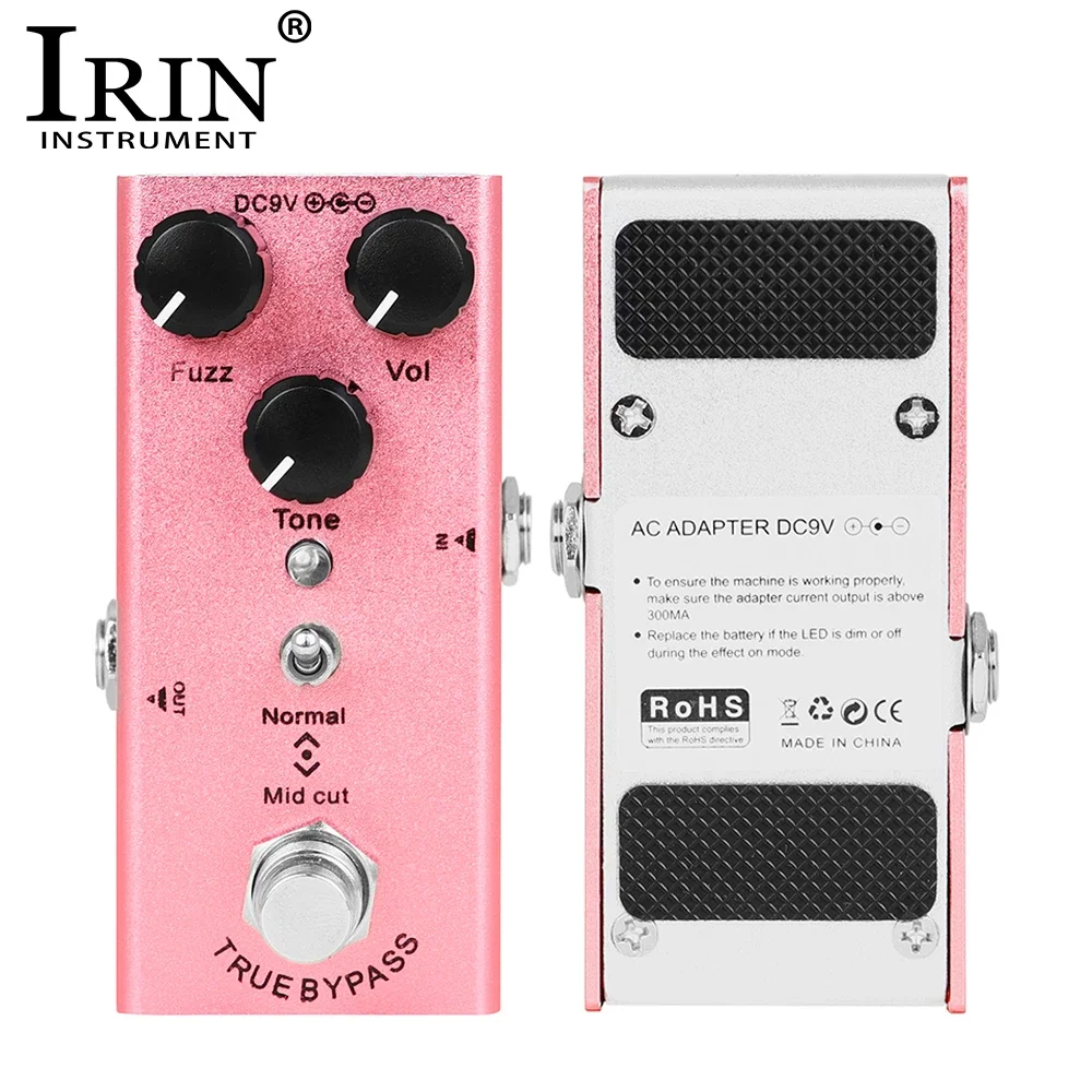 Pedal de efectos de guitarra eléctrica IRIN, Pedal de efecto de pelusa de sonido clásico, Pedal True Bypass de aleación de aluminio, piezas y accesorios de guitarra