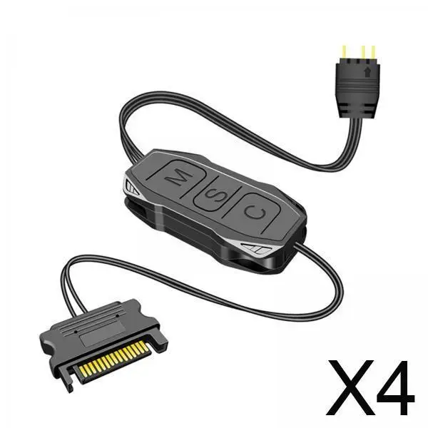 

4xARGB Controller Control 5V USB Switch 5V 3 for Chassis Fan