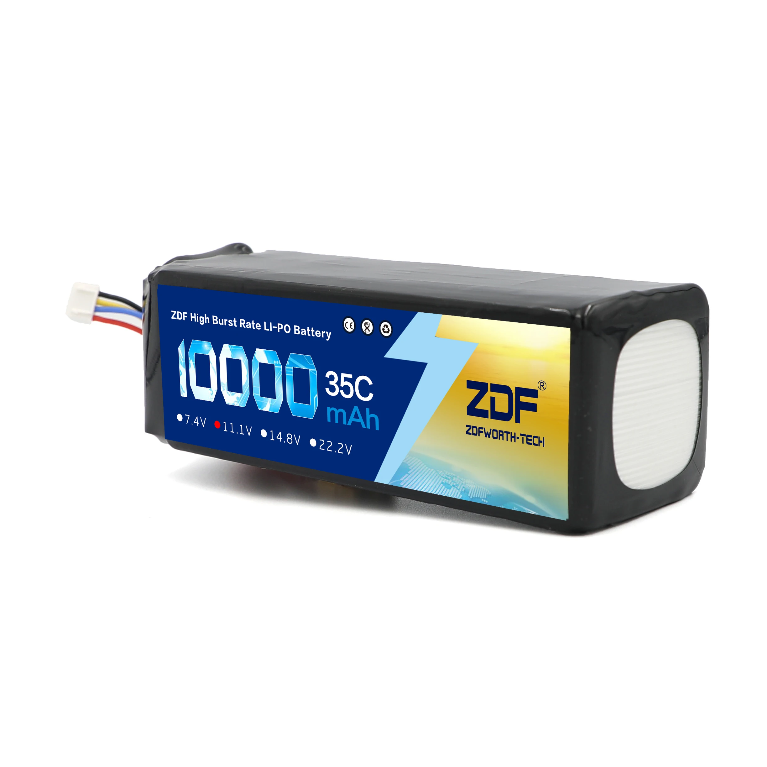 ZDF bateria Lipo 2S 3S 7.4V / 11.1V / 14.8V 10000mah 35C 70C XT90 / XT60/ T wtyczka dla RC Drone samolot samochód ciężarówka części łodzi