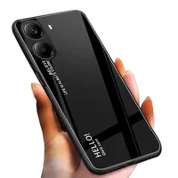 For Xiaomi Poco X7 Pro 5G Case Luxury Rainbow Glass Blackplane Hard Cover For Xiaomi Poco X7 Pro Ironman X 7 Pro Soft Edge Shell