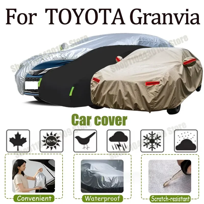 

For TOYOTA Granvia Car Cover Car Cover Outdoor Protection Full Car Covers Waterproof Sunshade Snow Cover Anti uv