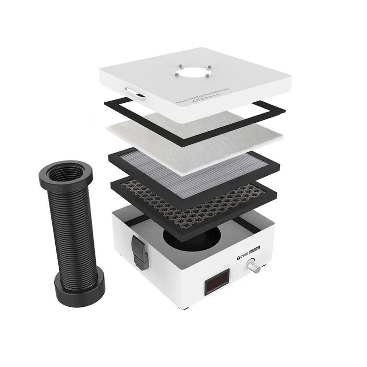 New Design Desktop Fume Extractor 110v 220v Phone Pcb Welding la ser Marking Smoke Absorbing Purifier for Sale