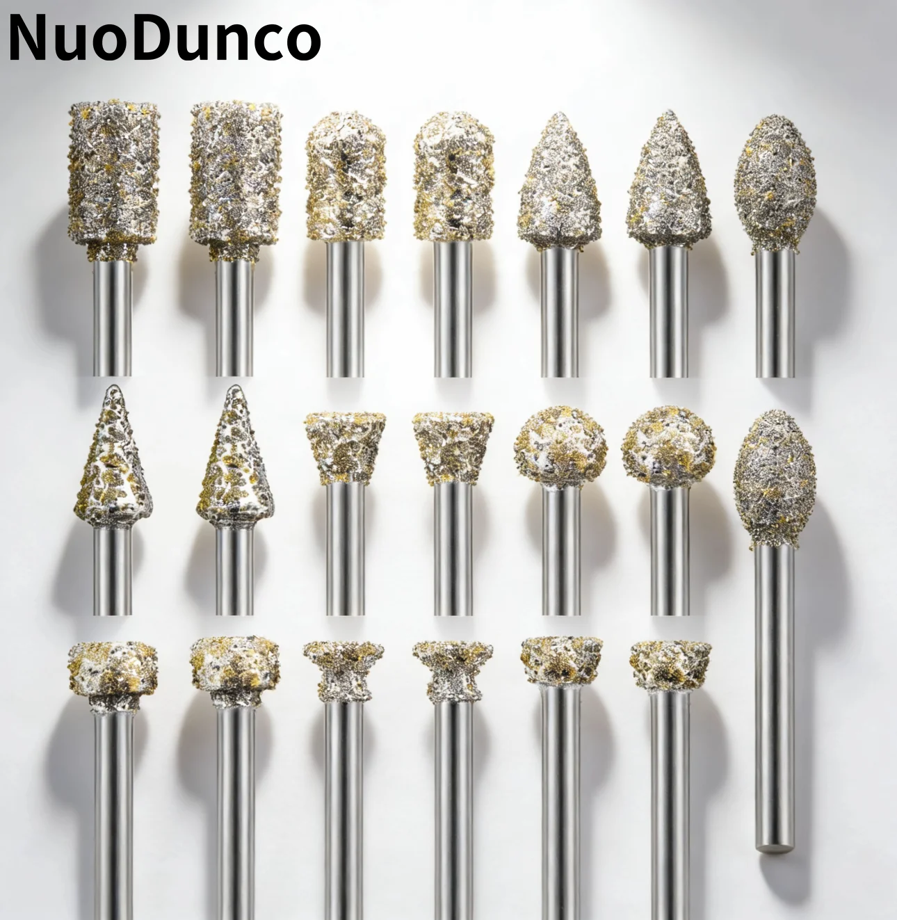 

20 шт., набор шлифовальных сверл, вращающиеся инструменты для резьбы по камню, наборы для полировки, универсальное крепление с покрытием для металла, камня, стекла, керамики