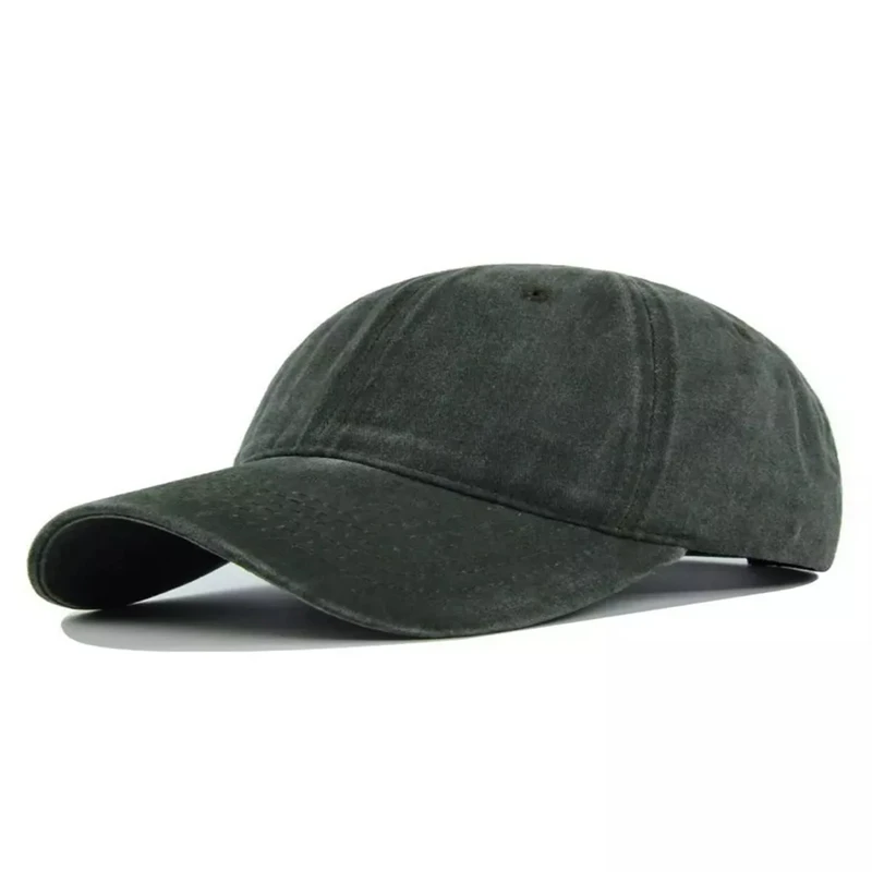 

Retro washed cotton baseball caps for men and women, hip-hop caps, military green caps with ribs, outdoor casual sports caps
