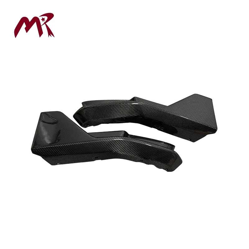 Real Dry Carbon Fiber Rear Diffuser Corners High Quality Body Parts for G80 M3 2021+ MP Style Rear Bumper Lip Wrap