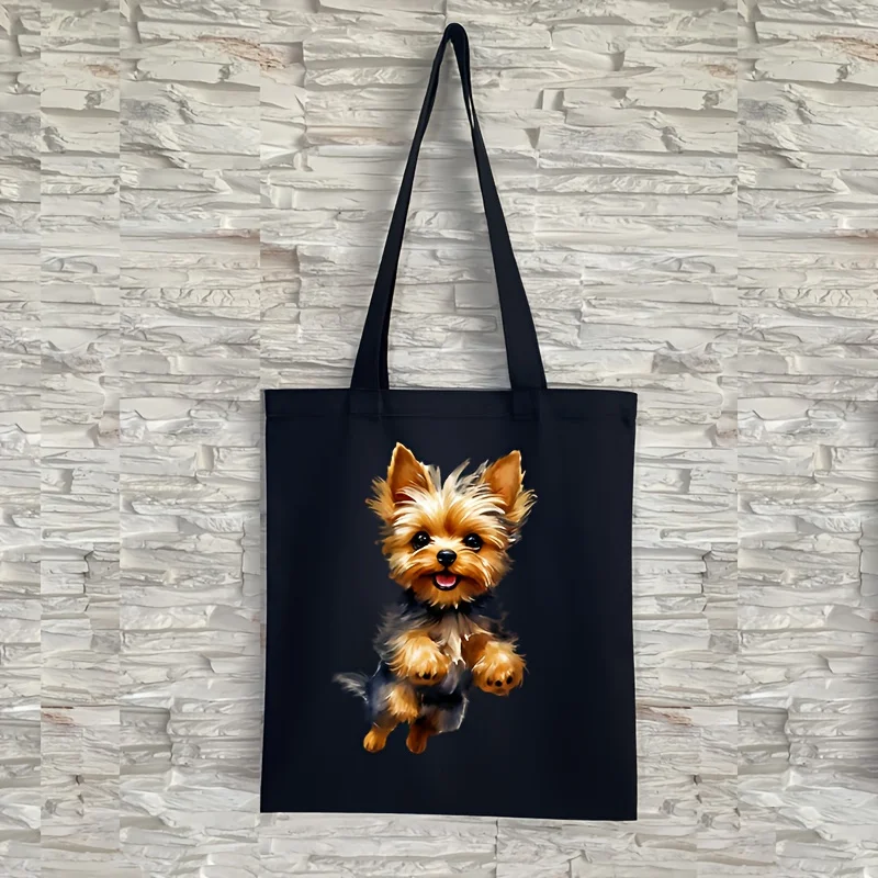 

Dog print Tote Bag, Large Capacity Shoulder Shopping Bag for Leisure and Everyday Use Multipurpose Reusable Fashion Handbag