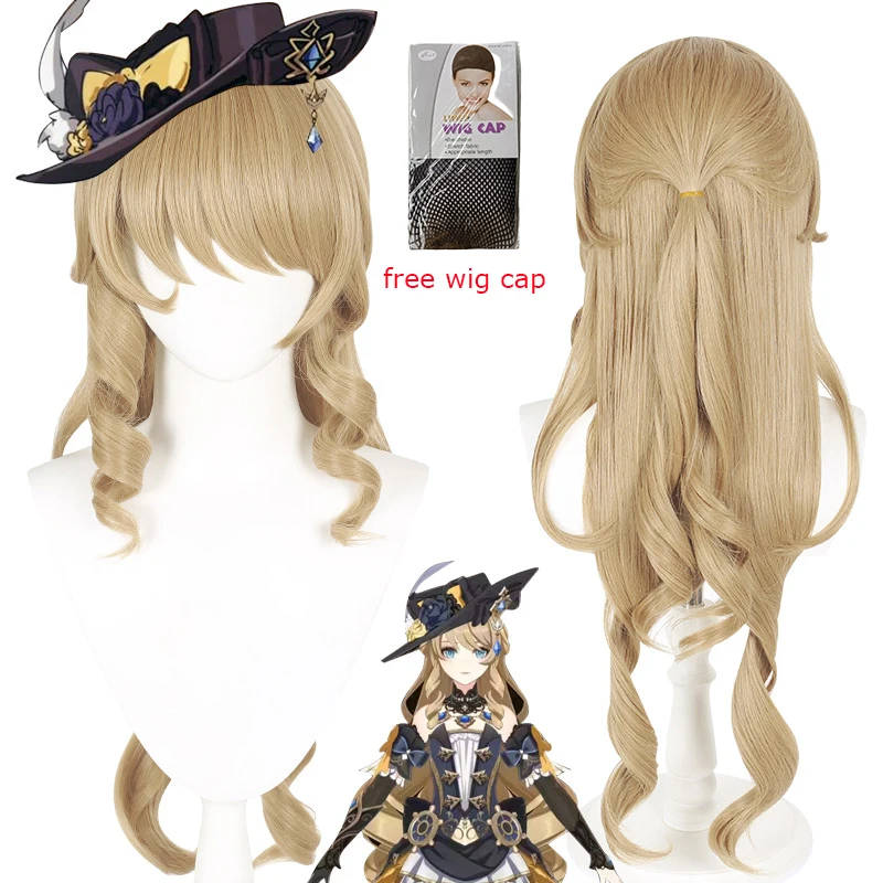 

Genshin Navia Cosplay Wig Sunglasses Game Impact Cosplay Navia Sunglasses Wig Set Costumes Cosplay Props