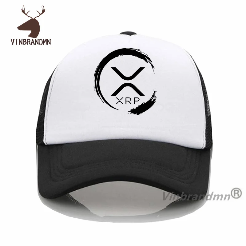 Fashion Bitcoin Ripple To The Moon Coin Gift Baseball Caps Design XRP Ripple Coin Cryptocurrency Fishing Hat Cool Fisherman Hats