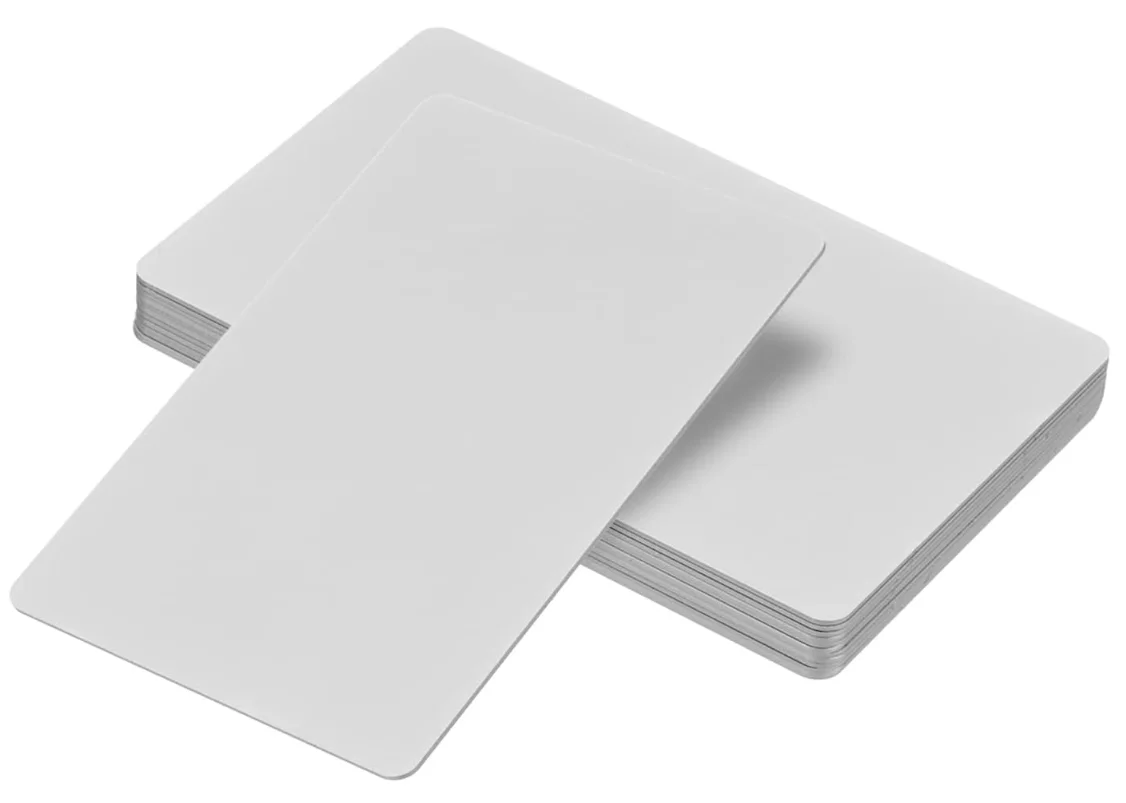 

Thick 1mm Anodized Silver Aluminum Matte Finish Blank Metal Business Card For Laser Engraving