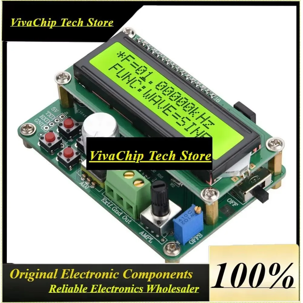 VivaCSNew DDS Function Signal Generator Module Custom Arbitrary Waveform Sine Triangle
