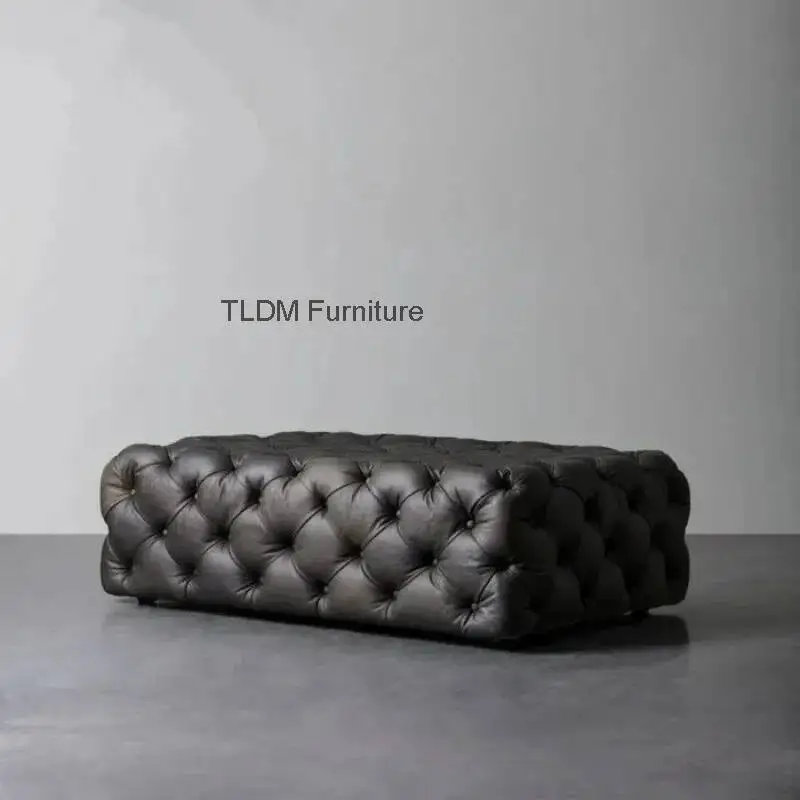 

Современный табурет для пеленания обуви, роскошные табуреты, декоративные табуреты для дивана, эстетический многофункциональный кожаный табурет, мебель для гостиной