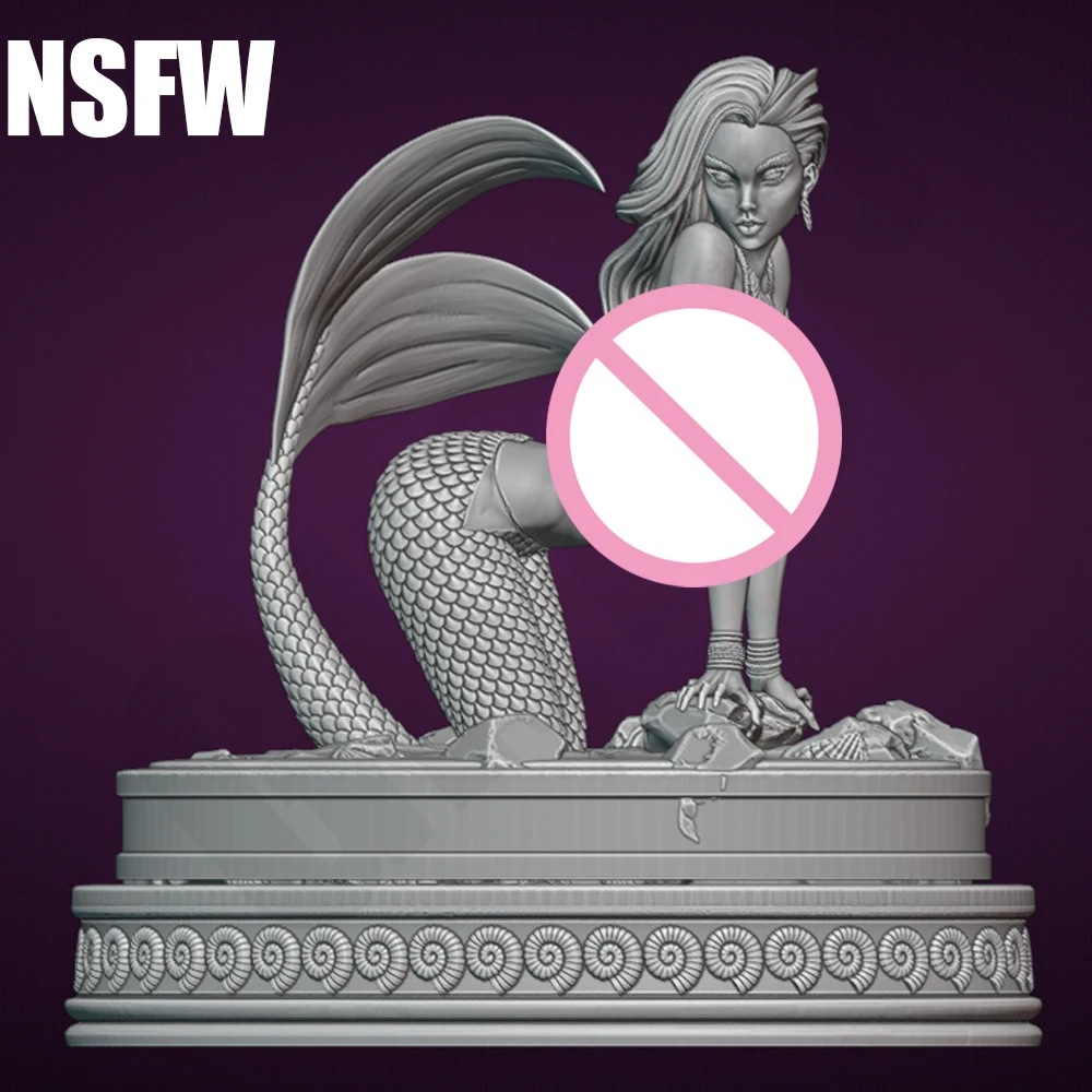 1:24 belleza pez chica Sexy NSFW Kit de juguete de resina con estampado 3d Gk estatuilla sin pintar Diy estatua sin montar figuras modelo Juguetes