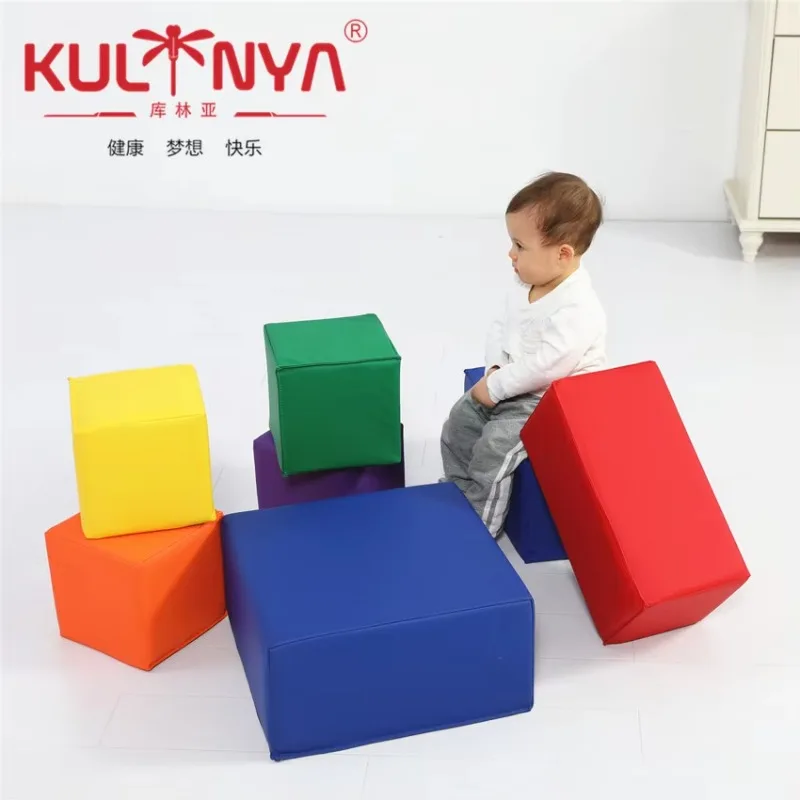 Großes Softblock-Set für Kinder im Innenbereich, Würfelblöcke