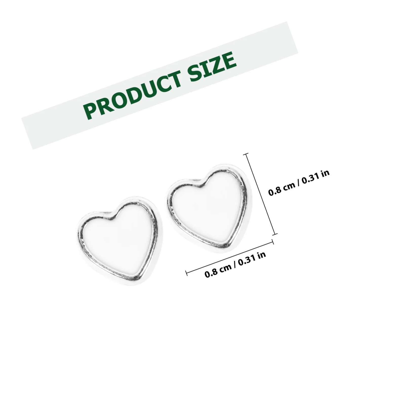 100Pcs Heart Spacer Beads Alloy DIY Loose Beads for Necklace Bracelet Jewelry Making Kit Beading Accessories Craft Supplies