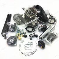 80CC 2-Stroke Bicycle Motor Kit - Gas Powered Engine Conversion Set with Electric Start for DIY E-Bike Upgrades