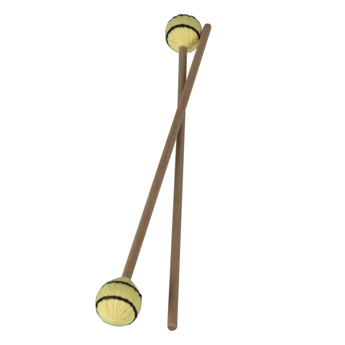 1Pair Marimba Mallets Medium Hard Yarn Head Blue Beech Handle Concert Sound Indoor Outdoor Percussion Sticks for Advanced