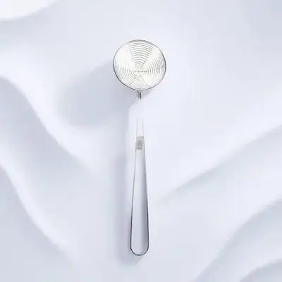 

Stainless Steel Pearl Strainer Ladle Fine Mesh Kitchen Spoon Cooking Tool Large Capacity Easy Clean Material