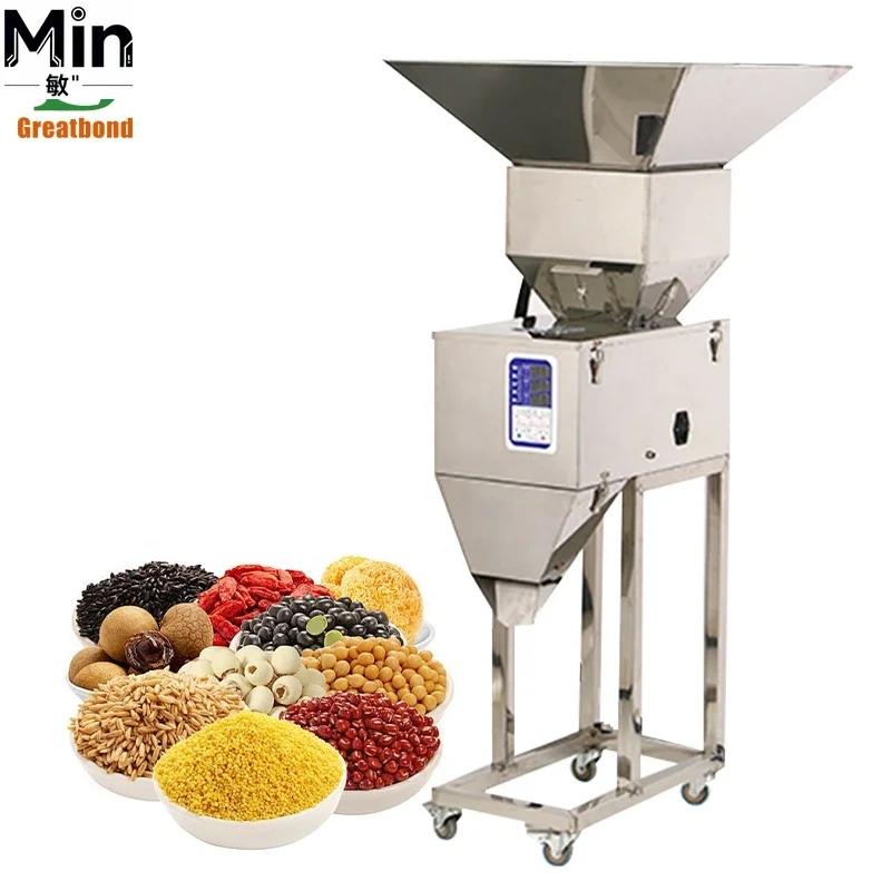 1KG-25KG Large Range Granule Grain Rice Coffee Bean Nut Weighing Filling Packing Machine with Big Hopper for Packaging Lab