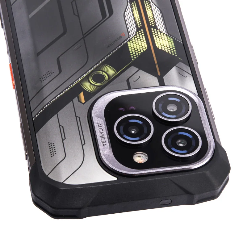 UNIWA S17 Ultra max 6.7 Inch 4G Rugged Smartphone Android 14 6GB+128GB Mobile Phone 7500mAh 33W Night vision NFC