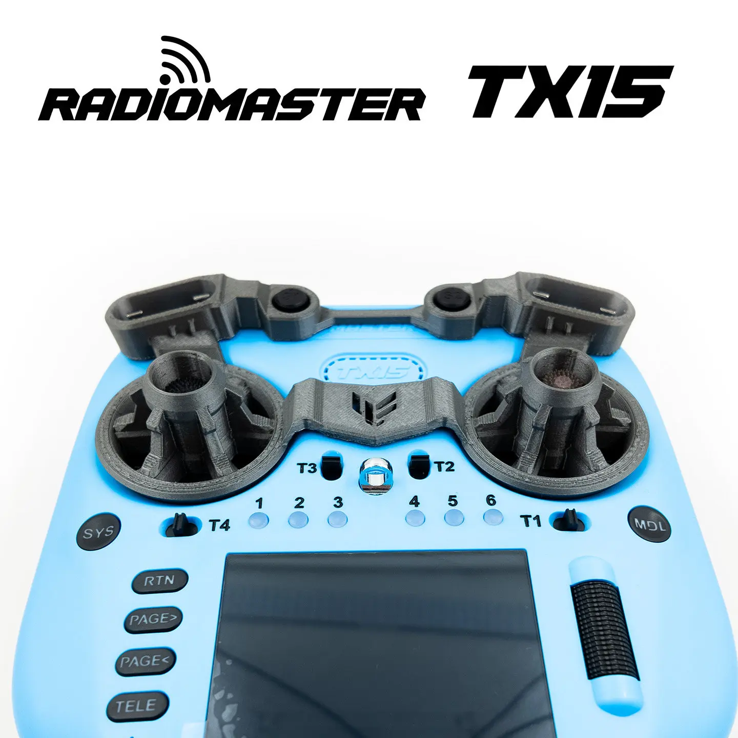 Gray 3D Printed Joystick Protective Cover Accessories for Radiomaster TX15 Max