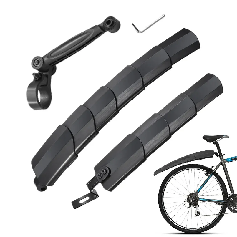 Bike Mud Guard Telescopic Bicycle Front and Rear Fenders Bike Splash Mudguard for Travel Mountain Trail Road Trip Commuting - view 3