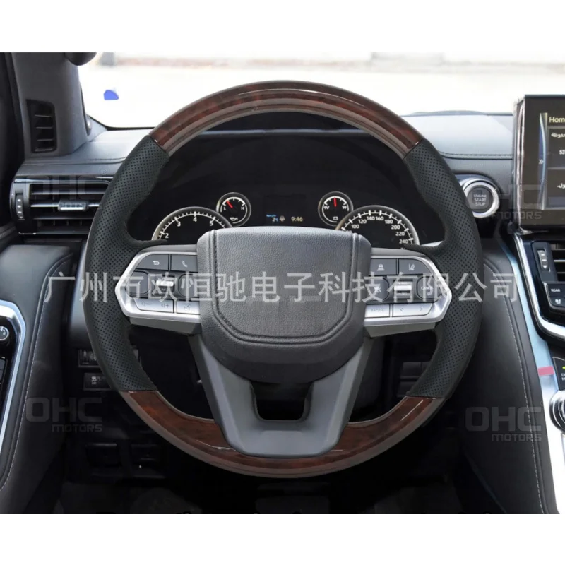 For Toyota Land Cruiser LC300 22-23 model year, wood grain car steering wheel modification, universal For Corolla